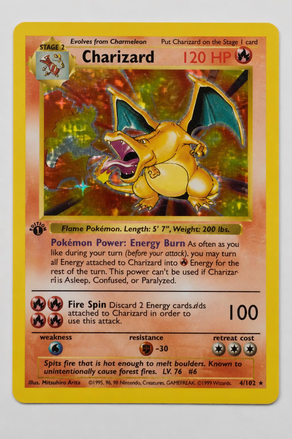 1st Edition Charizard graded 10
